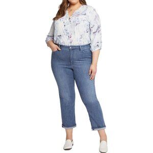 NYDJ Windham Straight Leg High Waist Cropped Jeans